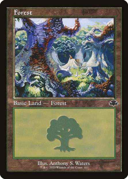 Forest, Magic card DMR 411 — Dominaria Remastered set
