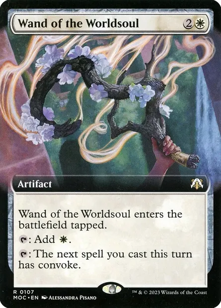 Wand of the Worldsoul, Magic card MOC 107 — March of the Machine Commander set