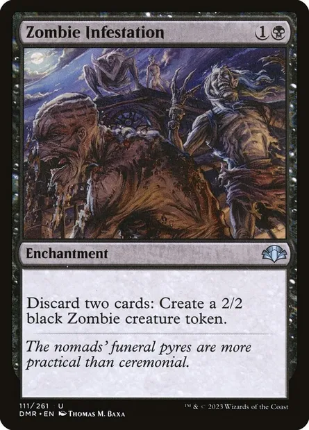 Zombie Infestation, Magic card DMR 111 — Dominaria Remastered set
