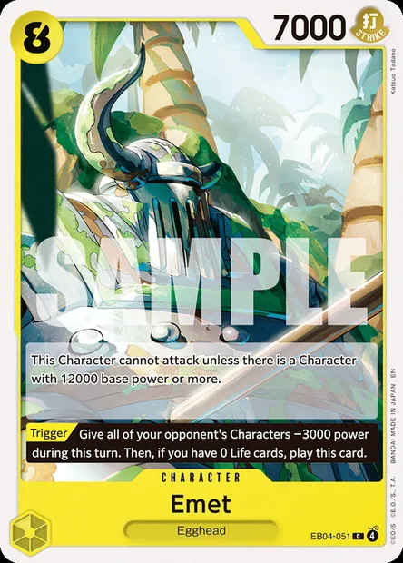 Emet, One Piece card EB04-051 — EGGHEAD CRISIS set