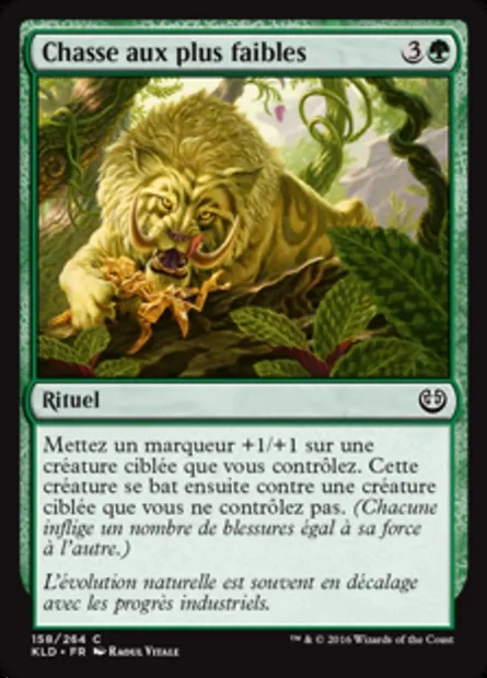 Chasse aux plus faibles, carte Magic KLD 158 — extension Kaladesh