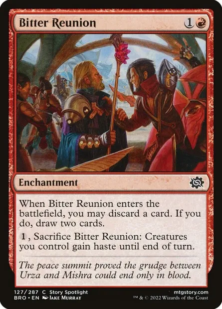 Bitter Reunion, Magic card BRO 127 — The Brothers' War set