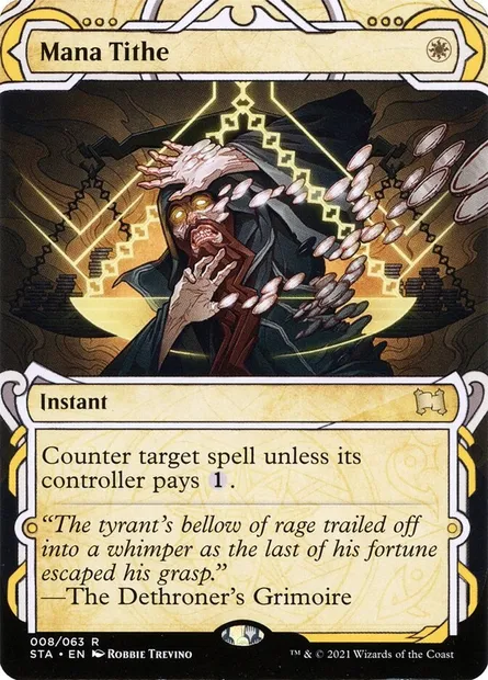 Mana Tithe, Magic card STA 8 — Strixhaven Mystical Archive set