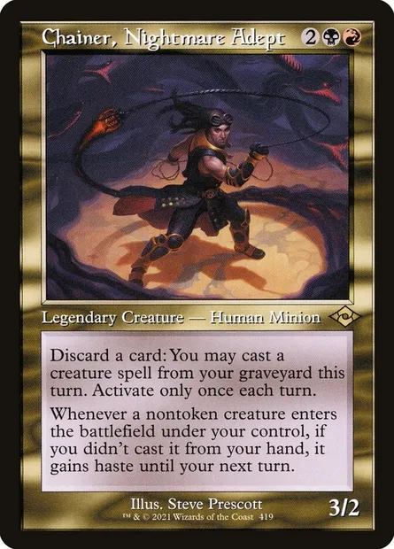 Chainer, Nightmare Adept, Magic card MH2 419 — Modern Horizons 2 set