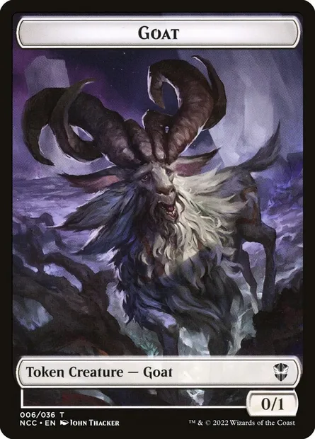 Goat, Magic card TNCC 6 — New Capenna Commander Tokens set