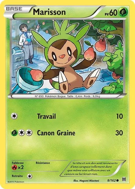 Marisson, carte Pokémon BKT 8 — extension Impulsion Turbo