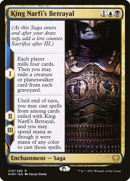 King Narfi's Betrayal, Magic card KHM 219 — Kaldheim set
