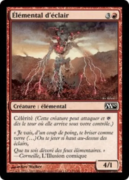 Élémental d'éclair, carte Magic M10 147 — extension Magic 2010