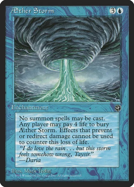 Aether Storm, Magic card HML 21 — Homelands set