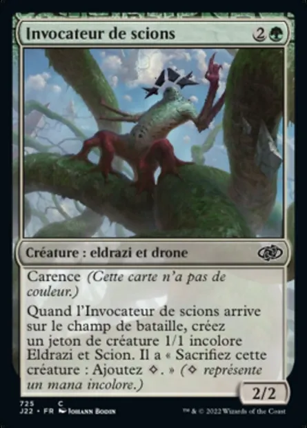 Invocateur de scions, carte Magic J22 725 — extension Jumpstart 2022
