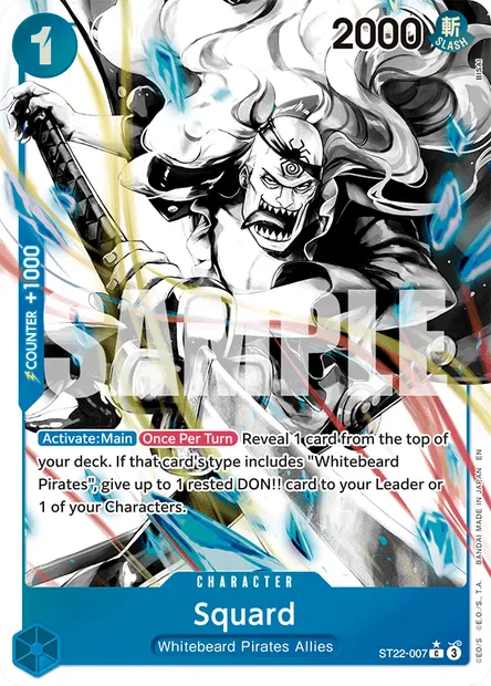 Squard, One Piece card ST22-007 — Ace & Newgate set