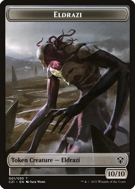 Eldrazi, carte Magic TC21 1 — extension Commander 2021 Tokens