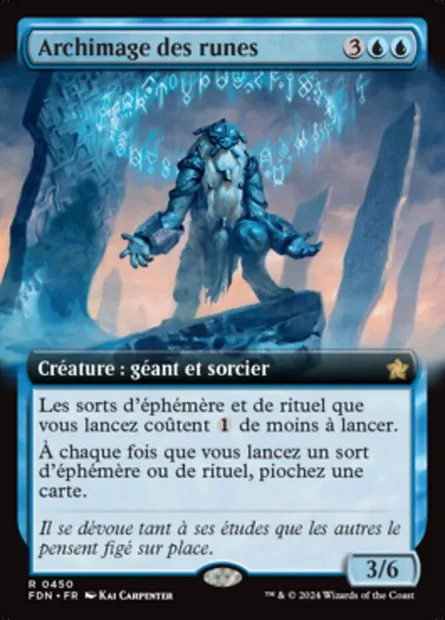Archimage des runes, carte Magic FDN 450 — extension Foundations