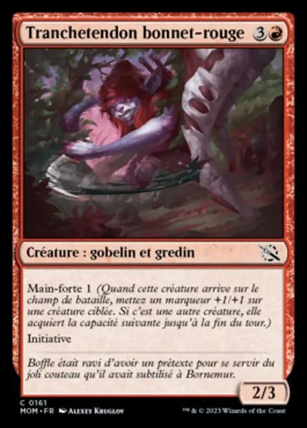 Tranchetendon bonnet-rouge, carte Magic MOM 161 — extension L'invasion des machines