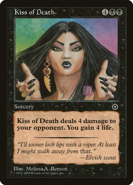 Baiser de la mort, carte Magic P02 76 — extension Portal Second Age