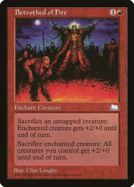 Betrothed of Fire, Magic card WTH 89 — Weatherlight set