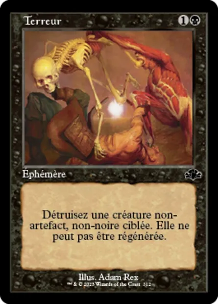 Terreur, carte Magic DMR 312 — extension Dominaria Remastered