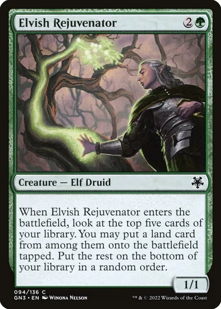 Elvish Rejuvenator, Magic card GN3 94 — Game Night: Free-for-All set