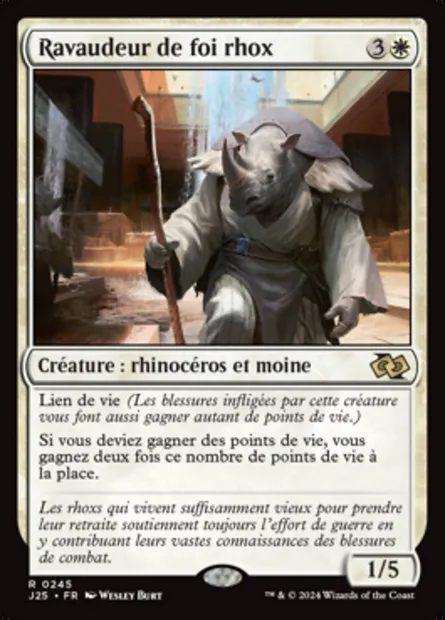 Ravaudeur de foi rhox, carte Magic J25 245 — extension Foundations Jumpstart