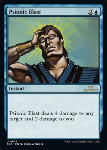 Salve psionique, carte Magic 30A 74 — extension 30th Anniversary Edition