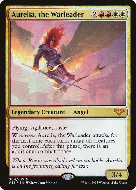 Aurelia, the Warleader, Magic card V15 4 — From the Vault: Angels set