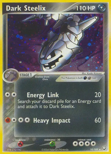 Dark Steelix, Pokémon card TRR 10 — Team Rocket Returns set