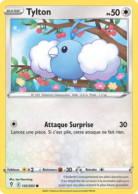 Tylton, carte Pokémon EVS 132 — extension Évolution Céleste