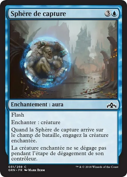 Sphère de capture, carte Magic GRN 31 — extension Les Guildes de Ravnica