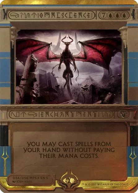 Omniscience, Magic card MP2 34 — Amonkhet Invocations set
