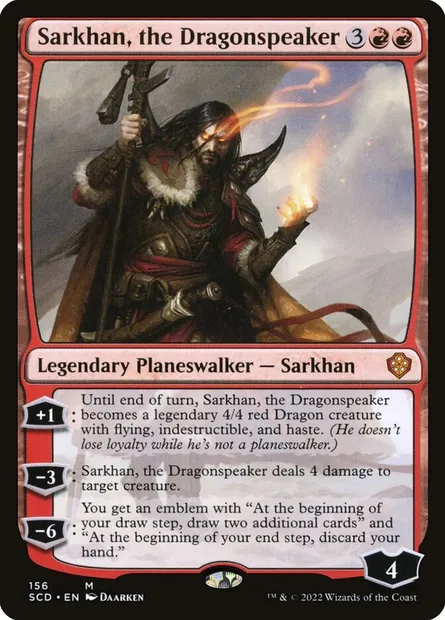 Sarkhan, the Dragonspeaker, Magic card SCD 156 — Starter Commander Decks set