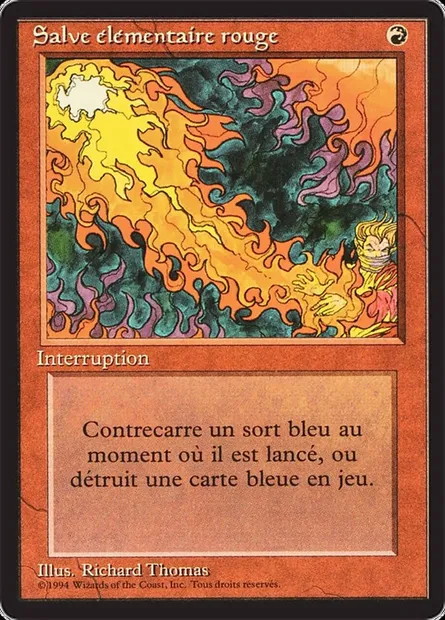 Red Elemental Blast, Magic card FBB 171 — Foreign Black Border set