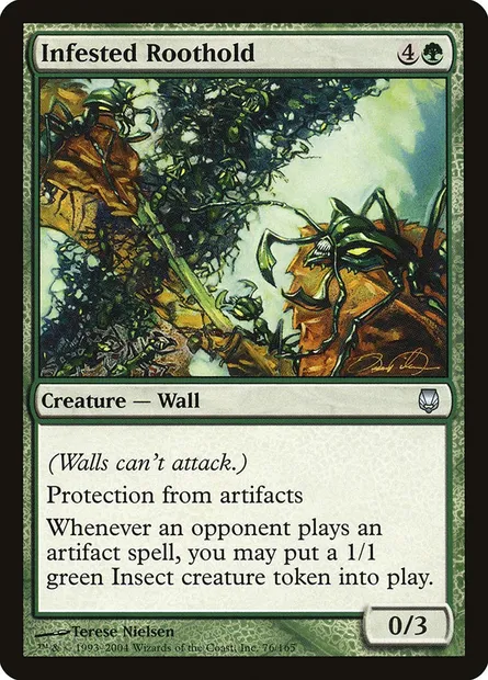 Infested Roothold, Magic card DST 76 — Darksteel set