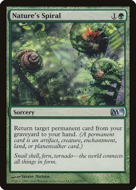 Nature's Spiral, Magic card M11 187 — Magic 2011 set
