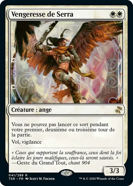 Vengeresse de Serra, carte Magic TSR 41 — extension Spirale Temporelle Remastered