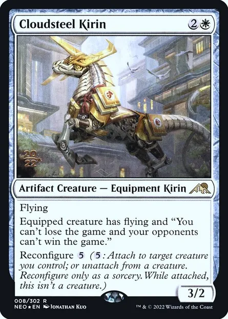 Cloudsteel Kirin, Magic card PNEO 8s — Kamigawa: Neon Dynasty Promos set