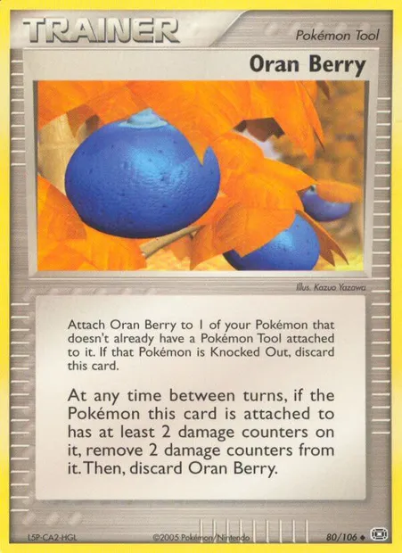 Oran Berry, Pokémon card EM 80 — Emerald set