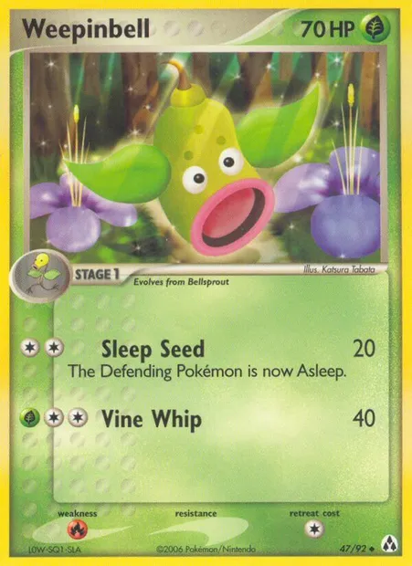Weepinbell, Pokémon card LM 47 — Legend Maker set