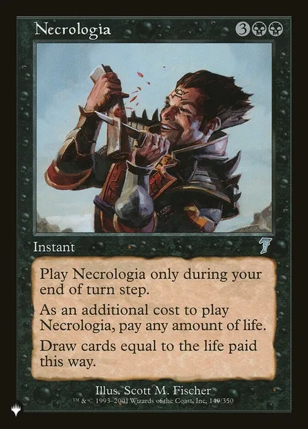 Necrologia, Magic card PLST 7ED-149 — The List set