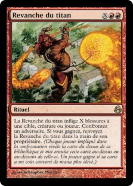 Revanche du titan, carte Magic MOR 110 — extension Leveciel