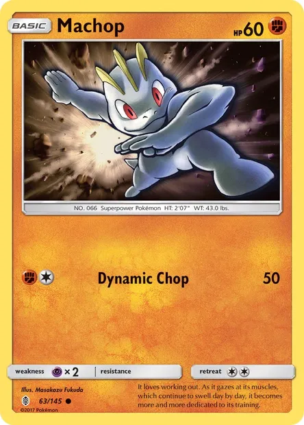 Machop, Pokémon card GRI 63 — Guardians Rising set