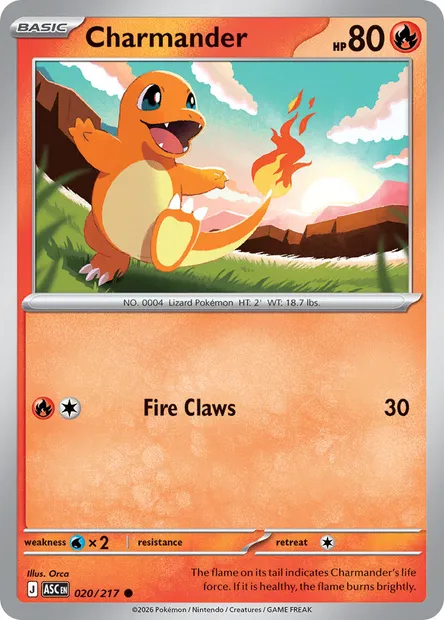 Charmander, Pokémon card ASC 020 — Ascended Heroes set