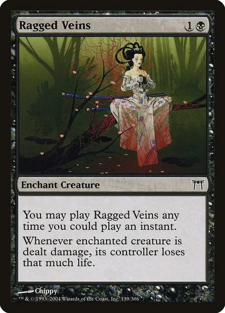 Ragged Veins, Magic card CHK 139 — Champions of Kamigawa set