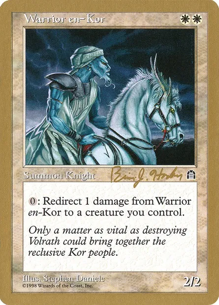Warrior en-Kor, Magic card WC98 bh23b — World Championship Decks 1998 set