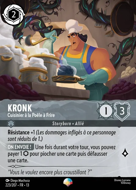 Kronk - Cuisinier à la Poêle à Frire, carte Disney Lorcana CH13-223 — extension Invasion Epineuse!