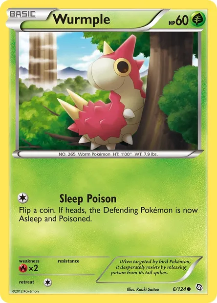 Wurmple, Pokémon card DRX 6 — Dragons Exalted set