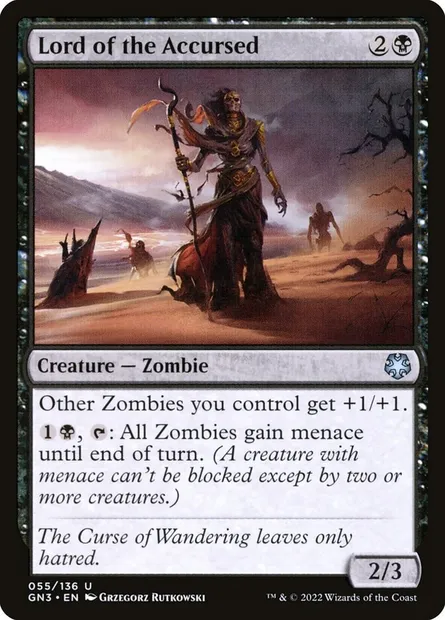 Lord of the Accursed, Magic card GN3 55 — Game Night: Free-for-All set