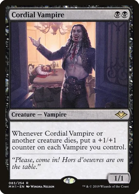 Cordial Vampire, Magic card MH1 83 — Modern Horizons set