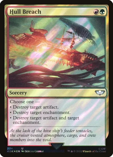 Hull Breach, Magic card 40K 224★ — Warhammer 40,000 Commander set