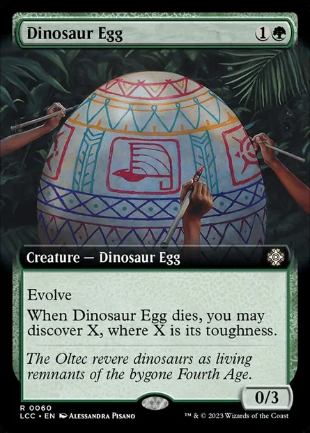 Dinosaur Egg, Magic card LCC 60 — The Lost Caverns of Ixalan Commander set