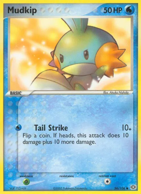 Mudkip, Pokémon card EM 56 — Emerald set